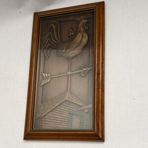 Vintage Turner Wall Accessory Brown Rooster Weathervane Wall Art